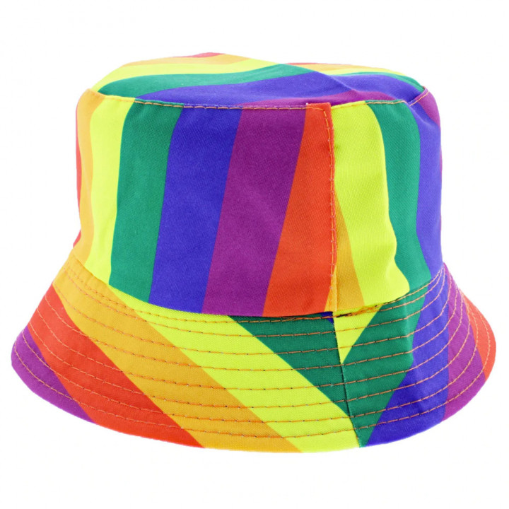 Dúhový bucket klobúk