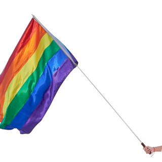 Teleskopická tyč na pride vlajku